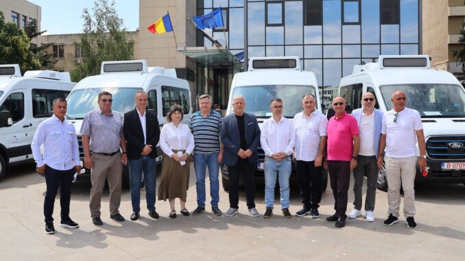 Microbuze electrice pentru județul Tulcea. FOTO CJ Tulcea