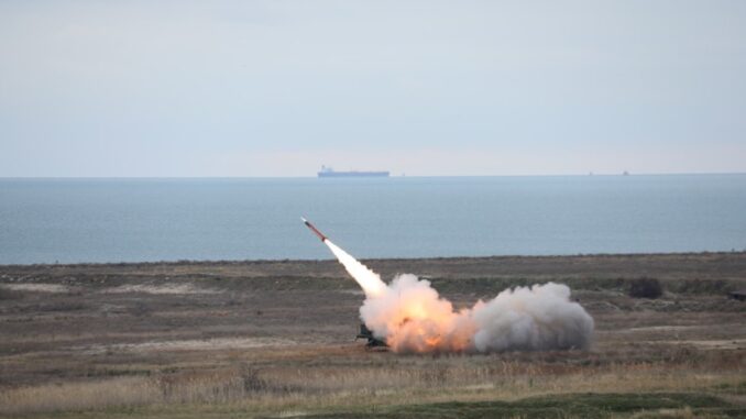 Rachetă Patriot la exerciții. FOTO Armata României