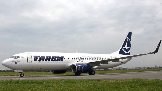 Aeronavă TAROM. FOTO TAROM