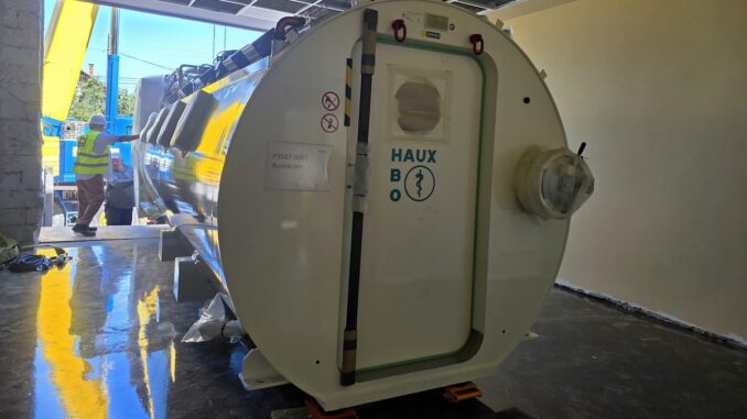 Camera hiperbară de la Spitalul de Recuperare din Cluj Napoca. FOTO CJ Cluj