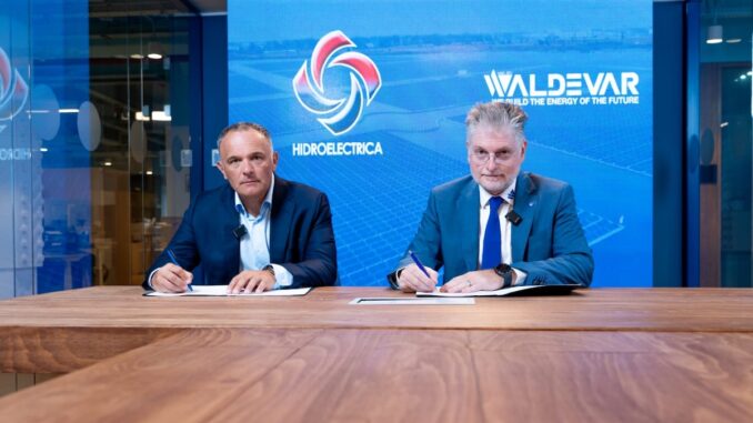Proiect semnat de Hidroelectrica și Waldevar. FOTO Hidroelectrica