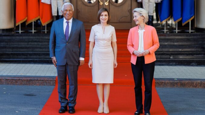 Maia Sandu și liderii europeni, la Chișinău. FOTO FB MS