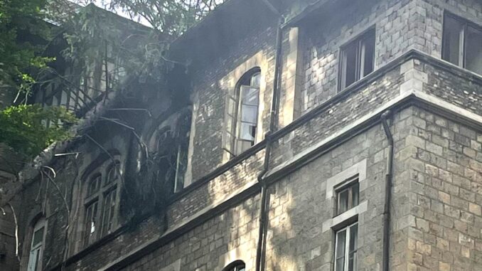 Clădiri afectate de furtună la Sinaia. FOTO Ministerul Culturii