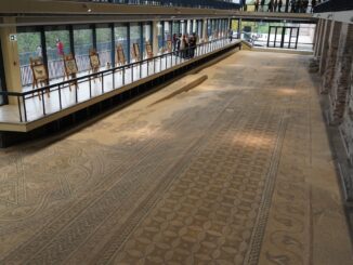 Edificiul roman cu mozaic din Constanța. FOTO Adrian Boioglu