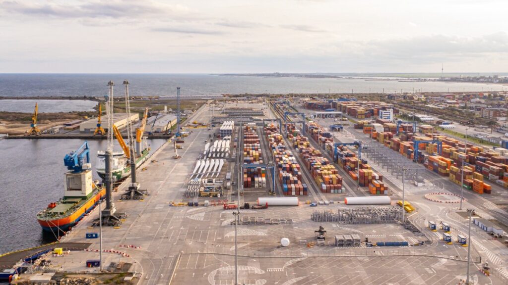 Noul terminal multimodal în Portul Constanța Sud. FOTO CSCT