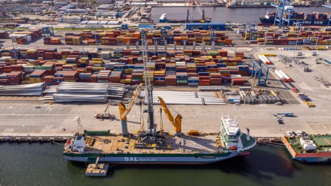 Noul terminal multimodal în Portul Constanța Sud. FOTO CSCT